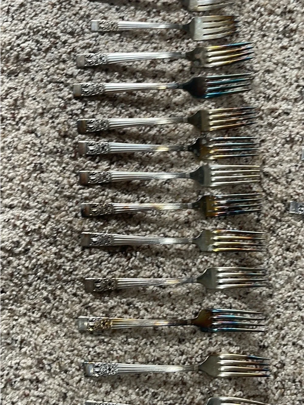 Vintage Silver Plated Flatware Set - Mixed Serving Pieces